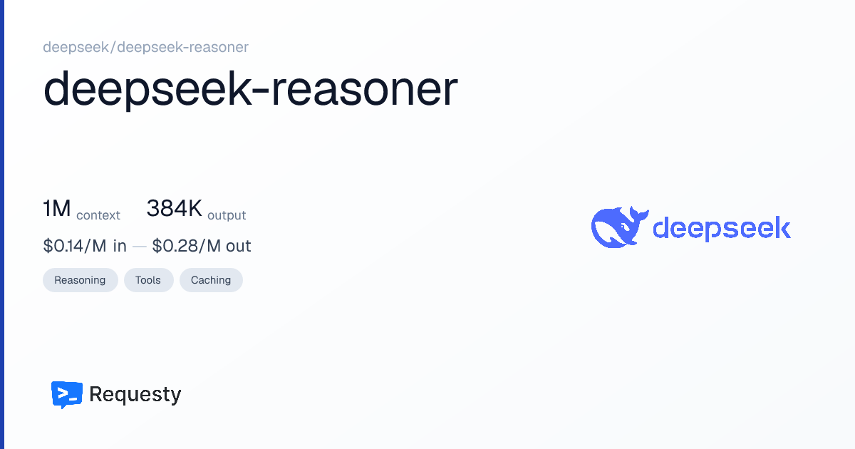 DeepSeek deepseek-reasoner API Pricing & Cost: Context Window ...